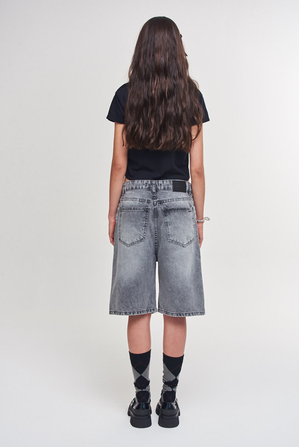 BERMUDA BIKER GREY