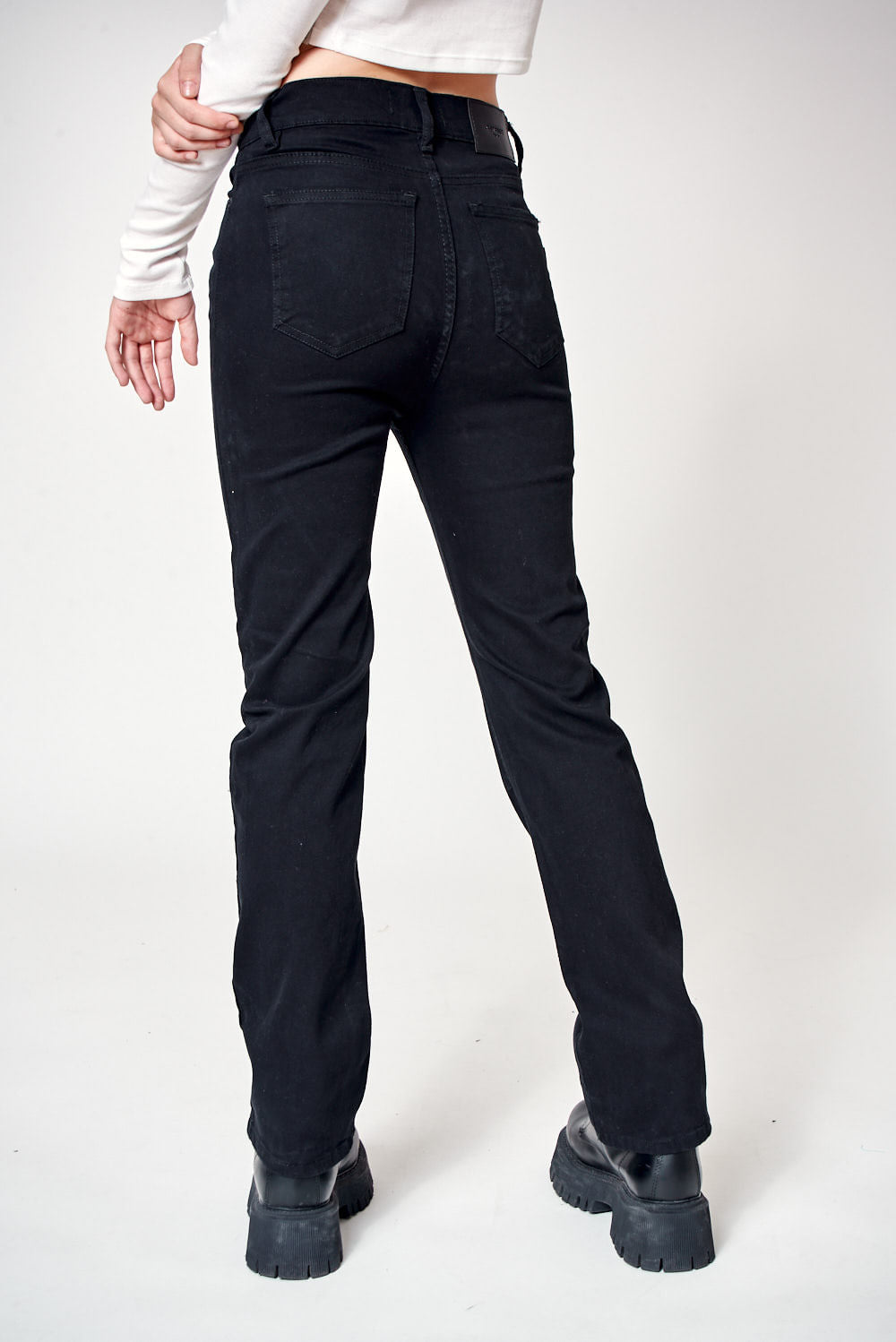 PANTALON HIGH RISE NERO