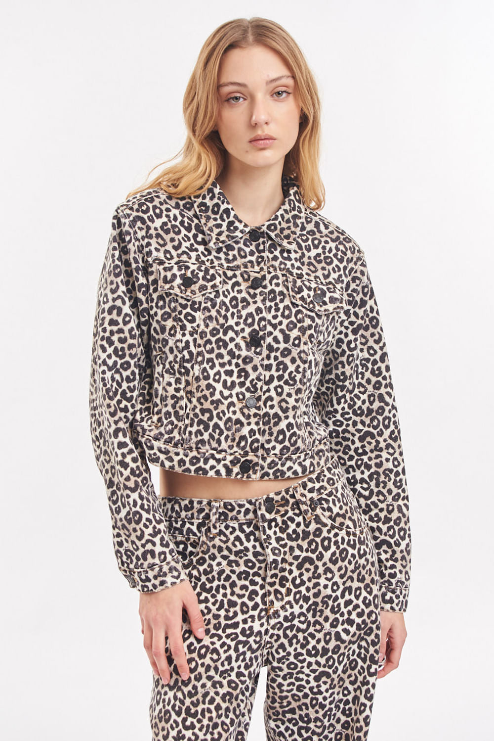 CAMPERA LEOPARD BROWN