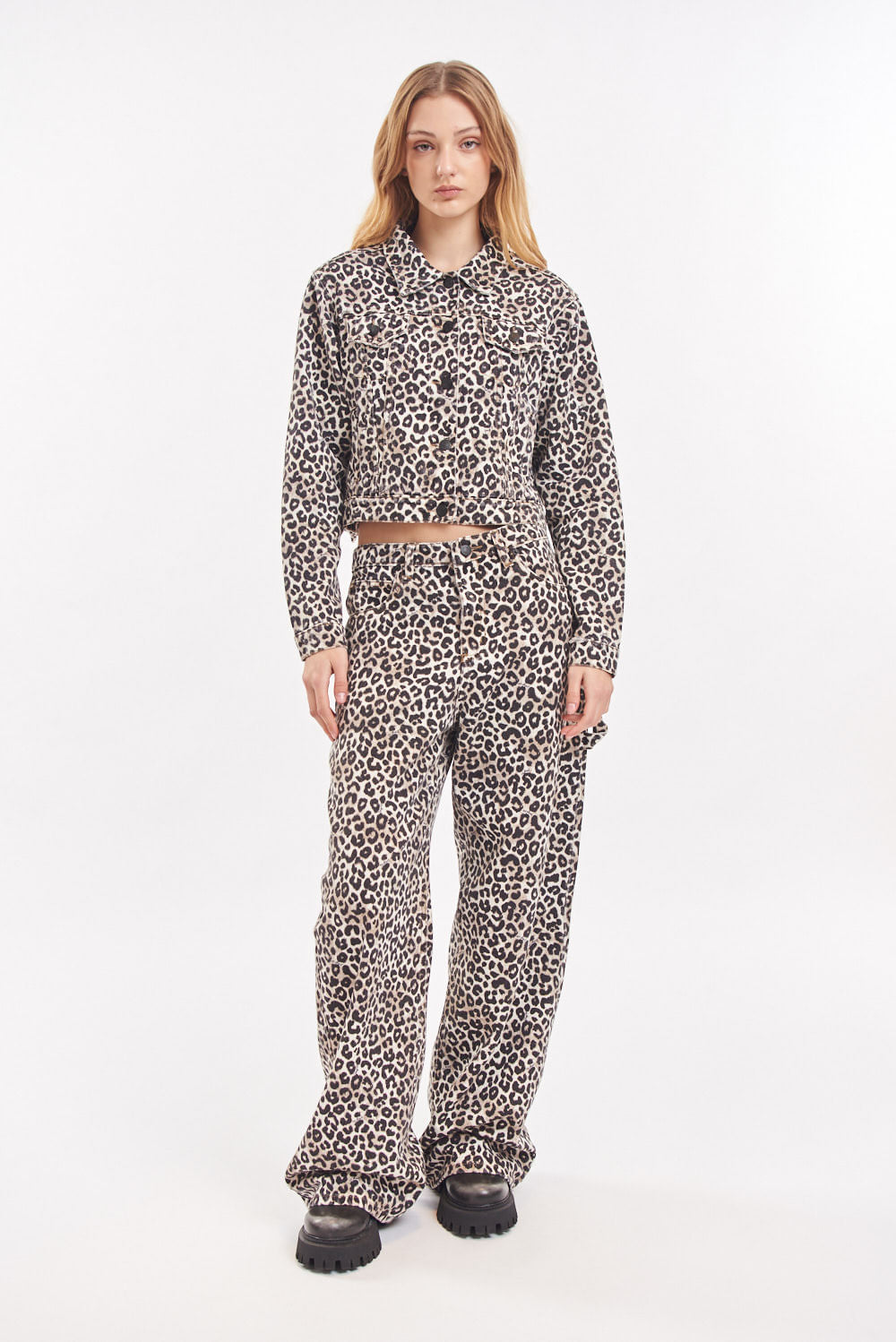 CAMPERA LEOPARD BROWN